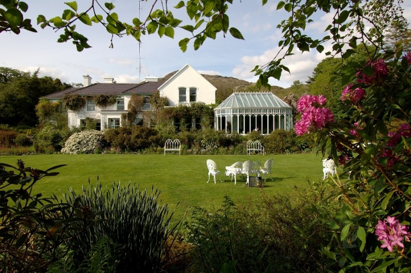 cashel house from flower bed