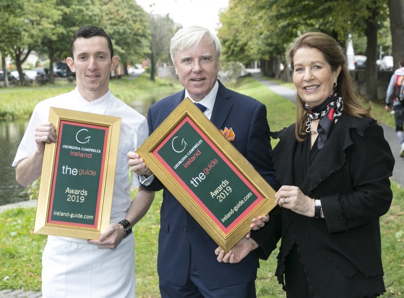 james coffey of park hotel kenmare wins best chef pictured with georgina campbell francis brennan 2 small